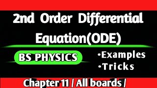 ODE2nd order differential equationintroduction aklearning47 [upl. by Disini]