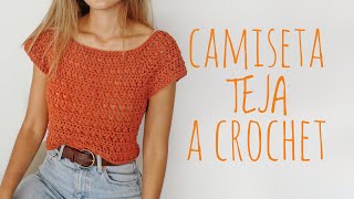 CAMISETA TEJA  Tutorial crochet [upl. by Neemsay]