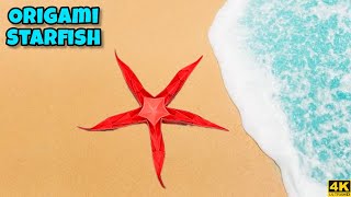 Origami Starfish  Origami tutorial  Paper craft [upl. by Jea]