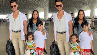 Ayush Sharma with Wife Arpita Khan amp Kids Spotted at Airport 😍 [upl. by Tlevesor212]