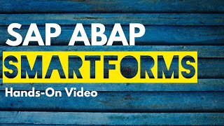 SMARTFORMS Creation in SAP ABAP  SAP ABAP Online Training [upl. by Ethelind]