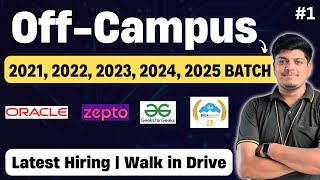 OffCampus Direct Hiring  2021 2022 2023 2024 2025 BATCH  Oracle HCL BriskMind Latest Hiring [upl. by Nnylirej]