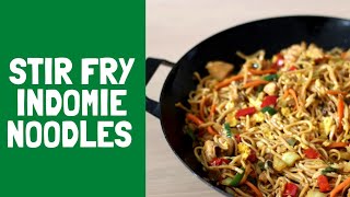 Stir Fry Indomie noodles  How To Make Indomie shorts [upl. by Eulau]