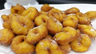 Receta de Buñuelos de Calabaza Paso a paso [upl. by Annah369]