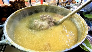 Filipino Street Food  Lugaw and Pares [upl. by Nitsa]