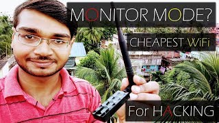 What is MONITOR MODE Cheapest WiFi Adapter supporting MONITOR MODE for WiFi HACKING ATHEROS AR9271 [upl. by Adiaj104]