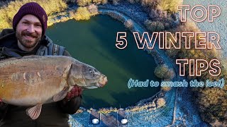 Winter Carp Fishing  5 Tips For Catching Carp In The Winter  Tactics Bait and Rigs [upl. by Onfroi]