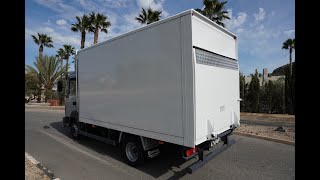 NISSAN ATLEON 5613 CAJA CERRADA Y TRAMPILLA ELEVADORA DE PMA 3500 KG EN SERVEAL AUTOMOCION [upl. by Laehcimaj]