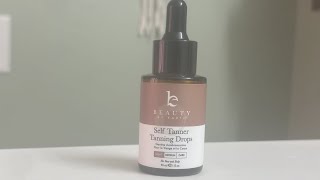 Beauty by Earth Self Tanner Drops for Face Tanner review [upl. by Eraste721]