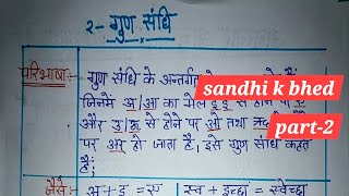 गुण संधि और वृद्रधि संधि  Sandhi ke bhed part2  by Kavita Bisht [upl. by Nedyaj]