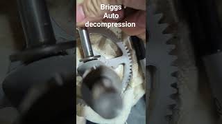 How a Briggs and Stratton auto decompression camshaft works [upl. by Kcirred]