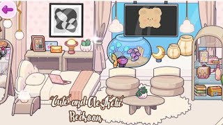 Cute amp Aesthetic Bedroom Makeover on the 3rd Floor of a Kawaii House in Avatar World [upl. by Jamilla]