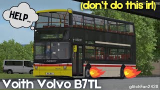 【OMSI 2】DANGEROUS Volvo B7TL Thrash from 10 Minutes Late to Early [upl. by Adnahsal]