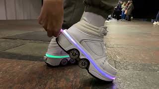 From Sneakers to Skates Flash LED Kick Speed Shoes in Action 🌟🛹 [upl. by Nnire]