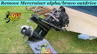 Remove Mercruiser Alpha amp Bravo outdrive  IMPORTANT details [upl. by Potter]