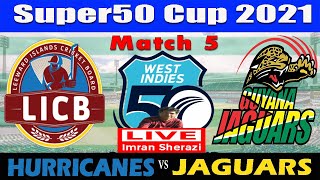 Live LEI vs GUY  Leeward Islands Hurricanes vs Guyana Jaguars  Super 50 Cup  Live Scorecard [upl. by Bibi]