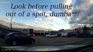 Driving through a parking lot and a car blindly pulls out infront of me nearly causing crash [upl. by Llednohs]