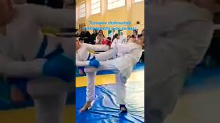 Tursunov shohnurbek kutilmaganda ayoq zarbasi bek karate jahon chempioni oltin medalni sports [upl. by Sarson]