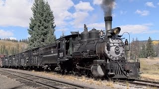 DampRGW 315 Freight to Cumbres  4K [upl. by Adamec]