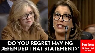 Marsha Blackburn Grills Nominee About Her Defense Of Sonia Sotomayors Controversial Comments [upl. by Yanehc]