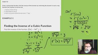 5 7 Inverses and Radical Functions [upl. by Peti725]