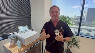 Dr Rik Wahlrab DC demonstrates the Storz Duolith Shockwave device [upl. by Reyna]