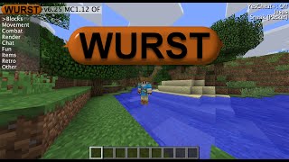 Minecraft How To Install Hacked Client Wurst 1 8  112 [upl. by Aimas961]