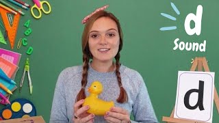 d Sound  Phonics for Kids  d Words amp Blending Practice  Learn to Read with a British Teacher [upl. by Ahseka888]