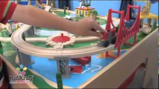 Train Sets Watefall Mountain Train Table amp Set by KidKraft [upl. by Janiuszck]