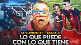 SAN LORENZO CON LO QUE TIENE HACE LO QUE PUEDE Y EMPATO CON NEWELLS 11 [upl. by Dita83]