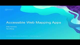 Accessible Web Mapping Apps ARIA WCAG and 508 Compliance [upl. by Nnaarat218]