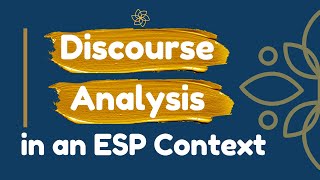 Text and Discourse Analysis in an ESP context [upl. by Nykal74]