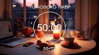 5010 Pomodoro Timer • Study With Me • Study and Take a Short Break Enjoy Evening ❤️ Focus Station [upl. by Novy]