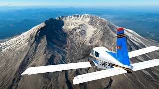 Flying Over Mount St Helens 1980 Volcanic Eruption Explained [upl. by Elleret146]