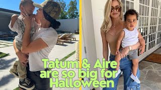 khloe kardashian and kylie jenner’s sons tatum and aire look so grown up in cute halloween costumes [upl. by Heman872]