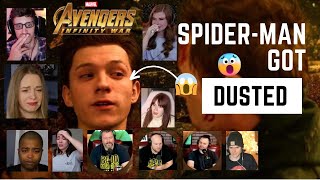 Avengers Infinity War 😢😭😢 Spidermans Death Reactions reaction spiderman [upl. by Olen]