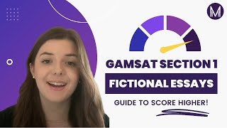 GAMSAT 📚  Section 1 Fictional Essays Qs Guide for SCORING HIGHER [upl. by Flori]