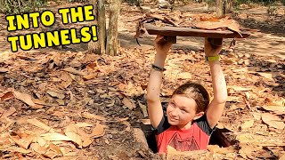 Inside the Cu Chi Tunnels Vietnam War History amp Vietnamese Food 🇻🇳 [upl. by Atiniv]