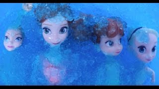 Elsa and Anna toddlers swimming pool fun in the magic ice and relax at the spa [upl. by Burg]