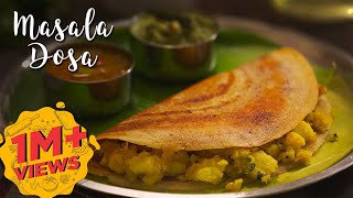 Masala Dosa  Dosa Batter Recipe  Potato Curry  Breakfast Recipes [upl. by Ahtelat]