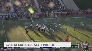 GVSU holds on for 2421 win over Colorado State Pueblo [upl. by Annot]