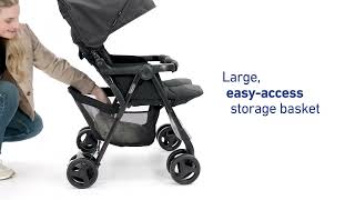 Graco Opia Double Pushchair Demonstration Video [upl. by Mimajneb]