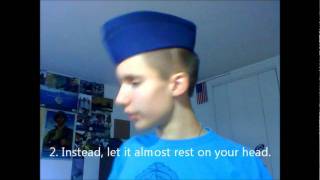 How to Wear an AFJROTC Garrison Cap Properly [upl. by Ymor]