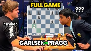 What did Praggnanandhaa tell Magnus Carlsen vs Pragg  Full Game  FIDE World Rapid 2023 [upl. by Graubert]