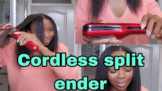 SO I TRIED THE SPLIT END TRIMER MY HEART WENT [upl. by Harol344]