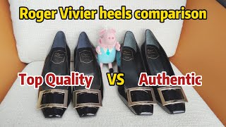 Roger Vivier heels fake VS real shoes bags comparison by steven [upl. by Javed727]