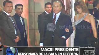 Macri presidente invitados a la gala del Colón Telefe Noticias [upl. by Bromleigh344]