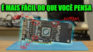 CONSERTE SUA PLACA DE VÍDEO MESMO SENDO LEIGO DO ZERO AO REPARO EP1 [upl. by Liatrice]