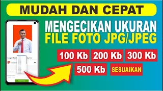 Cara Mengecilkan Ukuran File Foto JPGJPEG  Compress Foto Online [upl. by Nimesh]