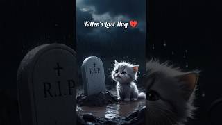 Kittens Last Hug 💔  kitten cute cat shorts [upl. by Sivrat]